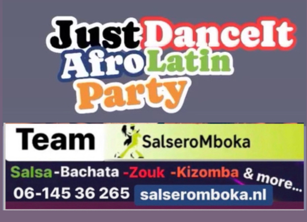Colorful JustDanceiT Afro-Latin Party Flyer