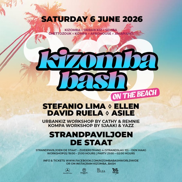 Kizomba Bash on the Beach 2026 Flyer