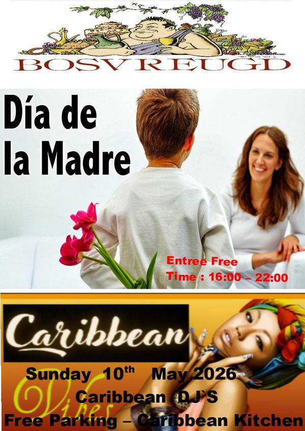 Bosvreugd Caribbean Vibes Moederdag Flyer