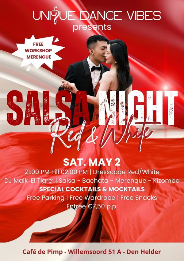 Sala Night - Red & White Flyer
