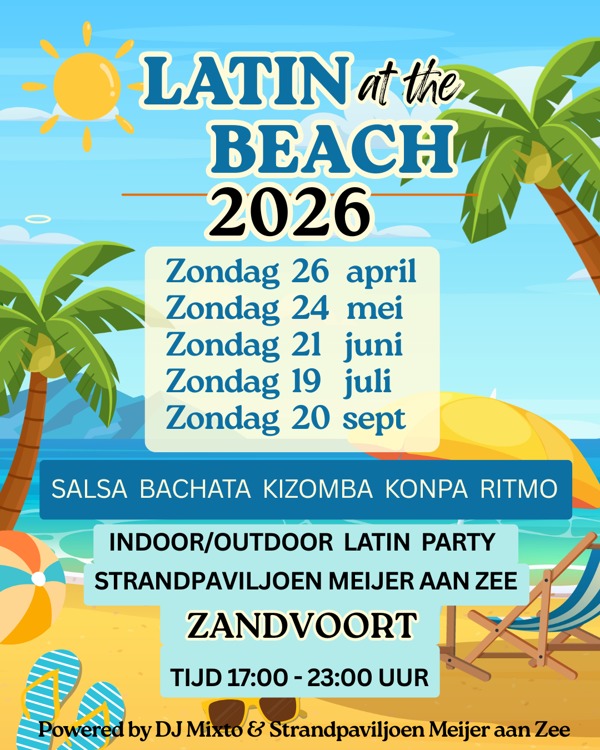 Latin at the Beach | Meijer aan Zee Flyer