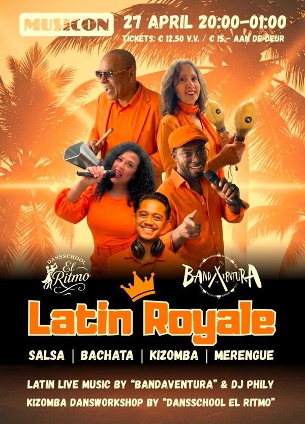 Latin Royale with Live Music Flyer